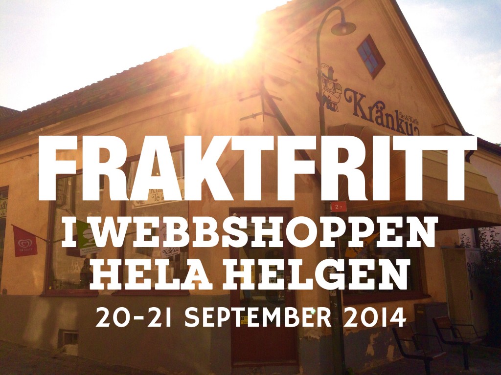 Fraktfritt i webbshoppen
