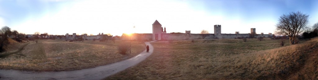 Visby ringmur panorama