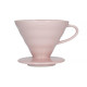 Hario V60-02 Porslinsfilter (rosa)