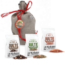 Tre Julteer i en julsäck