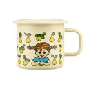 Emaljmugg Pippi (gula frukter)