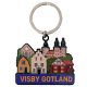 Nyckelring Visby skyline